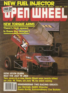 OPEN WHEEL 1987 AUG - KEVIN OLSEN, FRANK KURTIS, NANCE FORD, SHORTY TEMPLEMAN